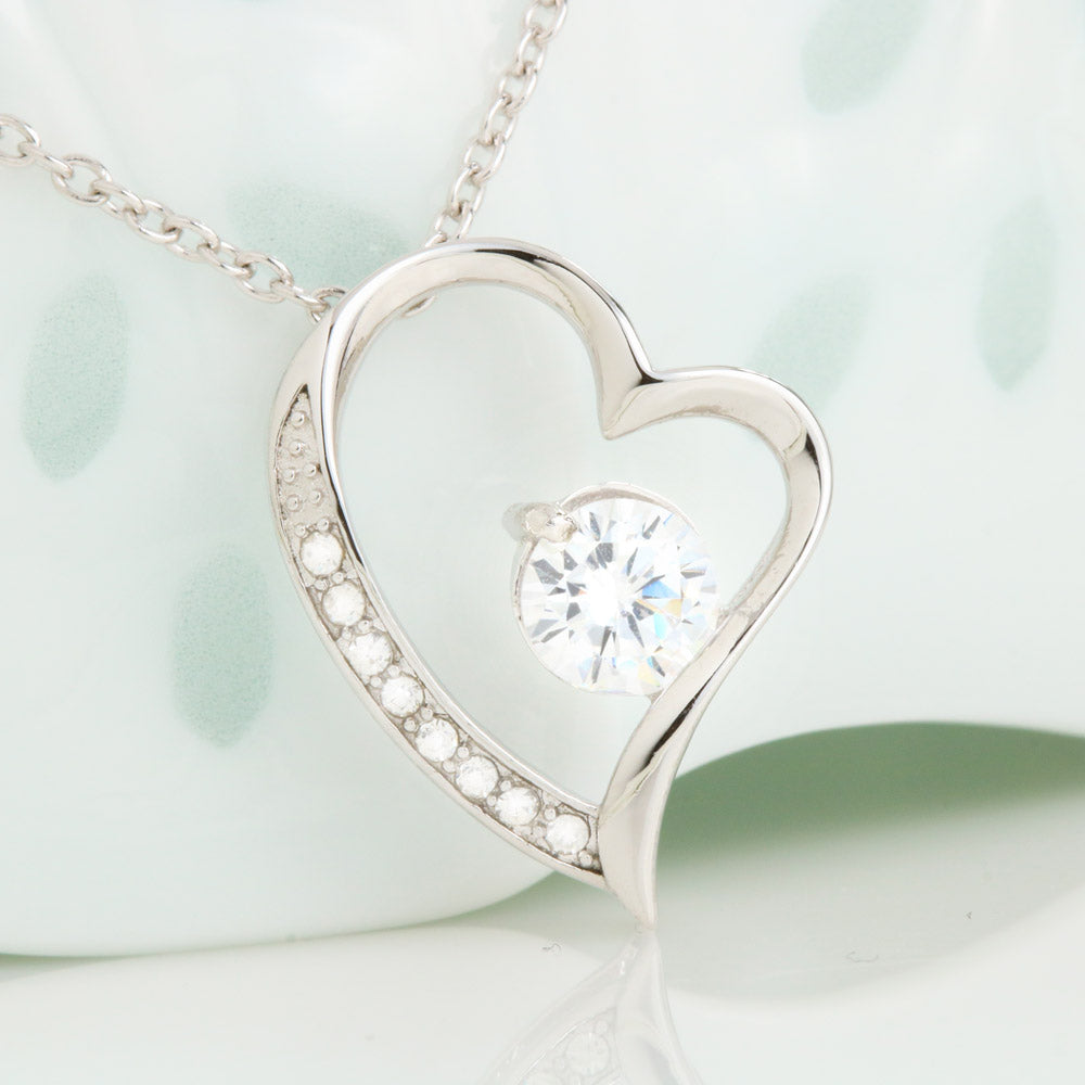 Daughter's Everlasting Love Necklace - A Christmas Wish of Joy and Dreams