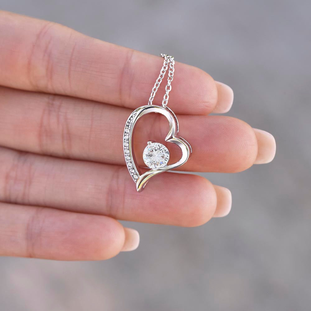 Daughter's Everlasting Love Necklace - A Christmas Wish of Joy and Dreams