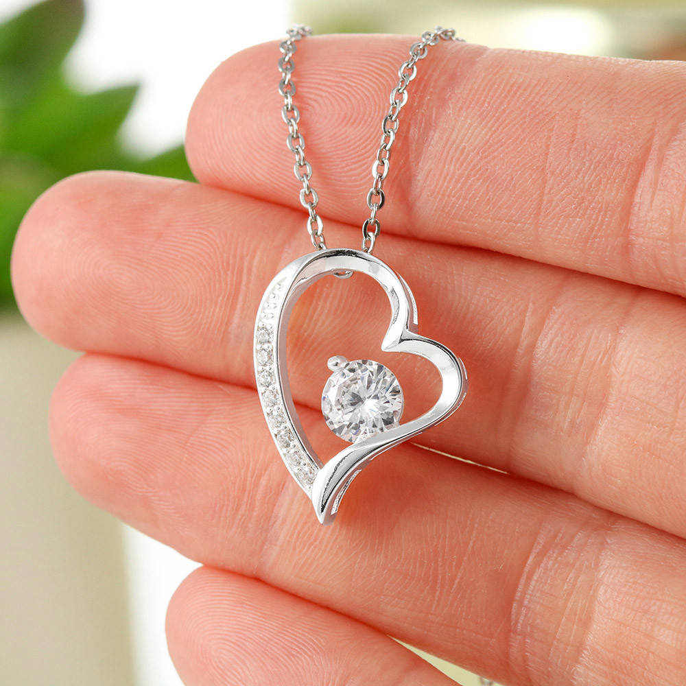 Daughter's Everlasting Love Necklace - A Christmas Wish of Joy and Dreams