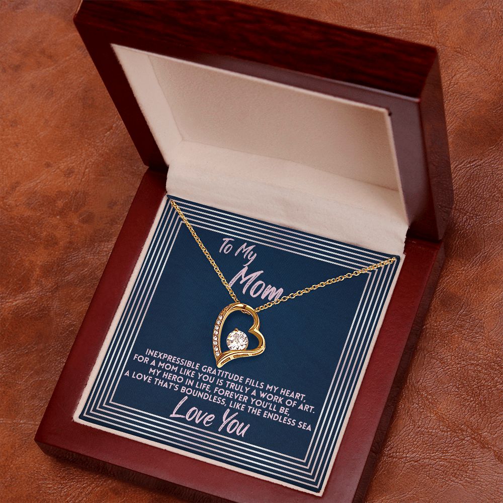 Birthday Gift To Mom, Jewelry Necklace Present To Mother For Mothers Day/Bday/Xmas, Daughter/Son Gifts Ideas With A Message Card In A Box, Best Mom Ever Presents - Zahlia