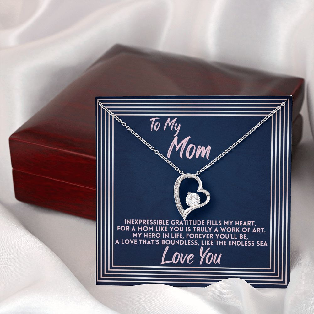 Birthday Gift To Mom, Jewelry Necklace Present To Mother For Mothers Day/Bday/Xmas, Daughter/Son Gifts Ideas With A Message Card In A Box, Best Mom Ever Presents - Zahlia