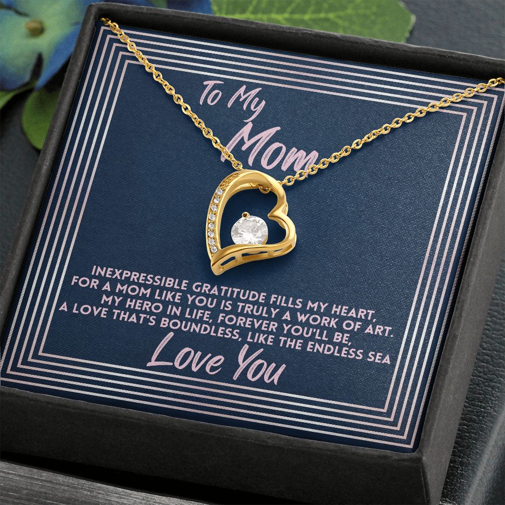 Birthday Gift To Mom, Jewelry Necklace Present To Mother For Mothers Day/Bday/Xmas, Daughter/Son Gifts Ideas With A Message Card In A Box, Best Mom Ever Presents - Zahlia