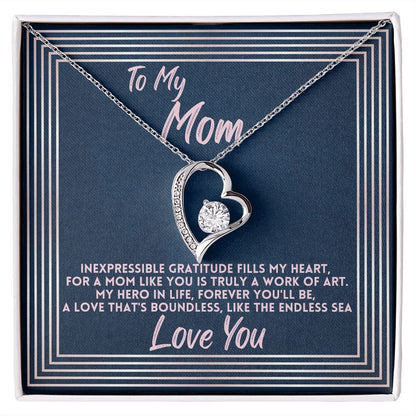 Birthday Gift To Mom, Jewelry Necklace Present To Mother For Mothers Day/Bday/Xmas, Daughter/Son Gifts Ideas With A Message Card In A Box, Best Mom Ever Presents - Zahlia