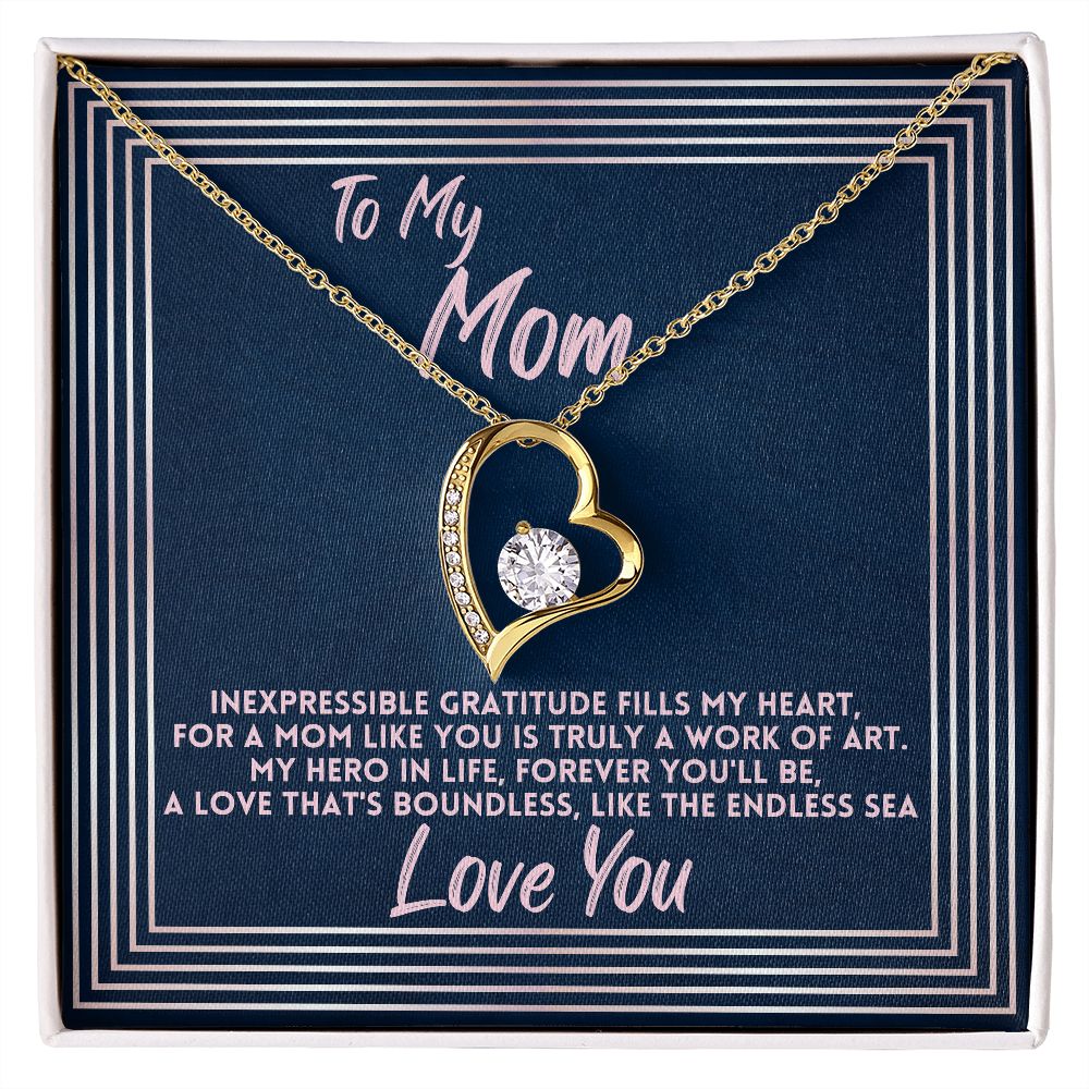 Birthday Gift To Mom, Jewelry Necklace Present To Mother For Mothers Day/Bday/Xmas, Daughter/Son Gifts Ideas With A Message Card In A Box, Best Mom Ever Presents - Zahlia