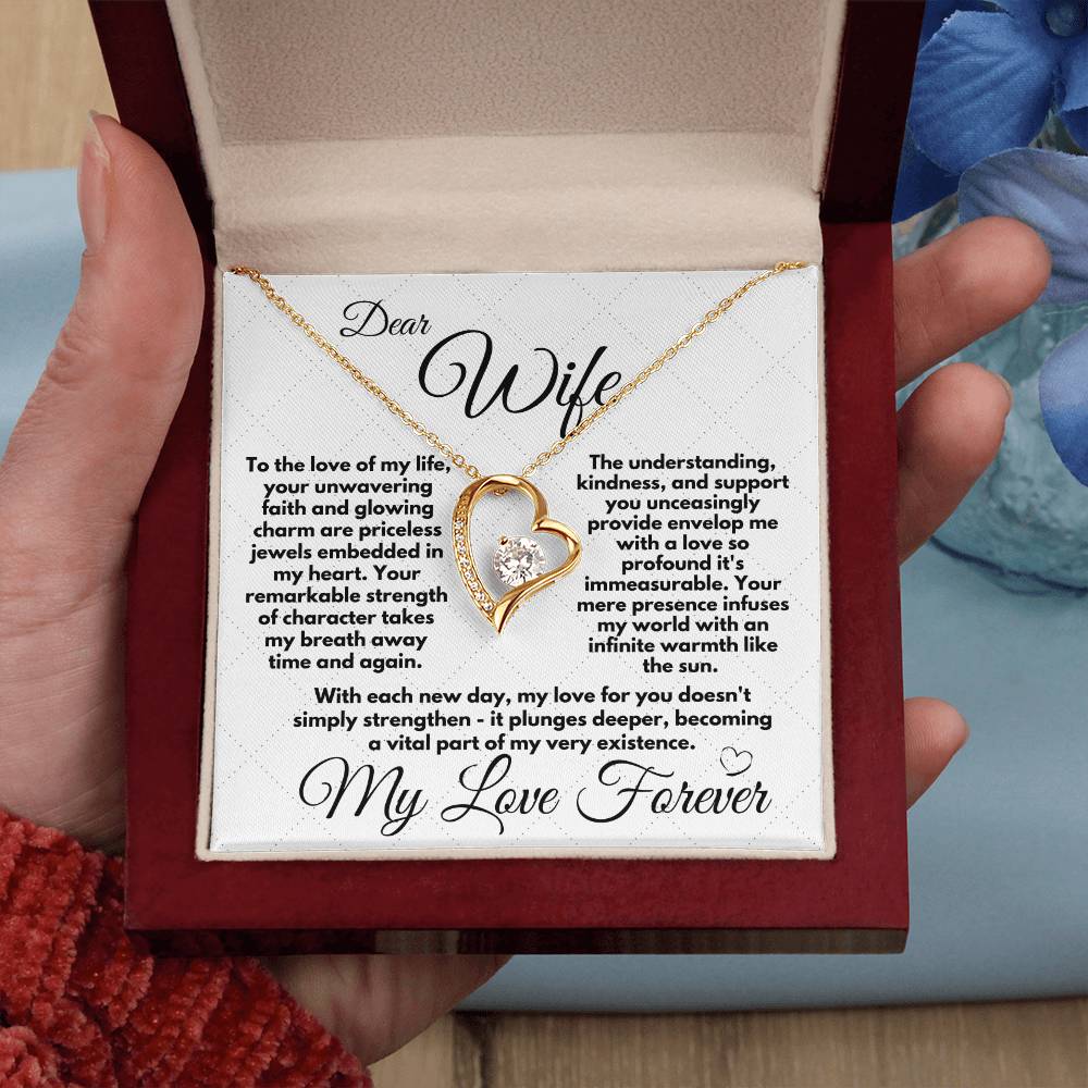 Gift To Wife For Her Birthday/Anniversary, Heart Jewelry Present With A Message Card In A Box, Unique Gift Ideas For Women's Bday, Present From Husband - Zahlia